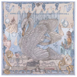 Sabina Savage - The Glass Swan Cashmere Shawl 135 - Crystal/Calcite