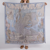 Sabina Savage - The Glass Swan Cashmere Shawl 135 - Crystal/Calcite