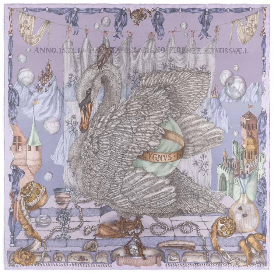 Sabina Savage - The Glass Swan Silk Twill 90 - Iris/Opal