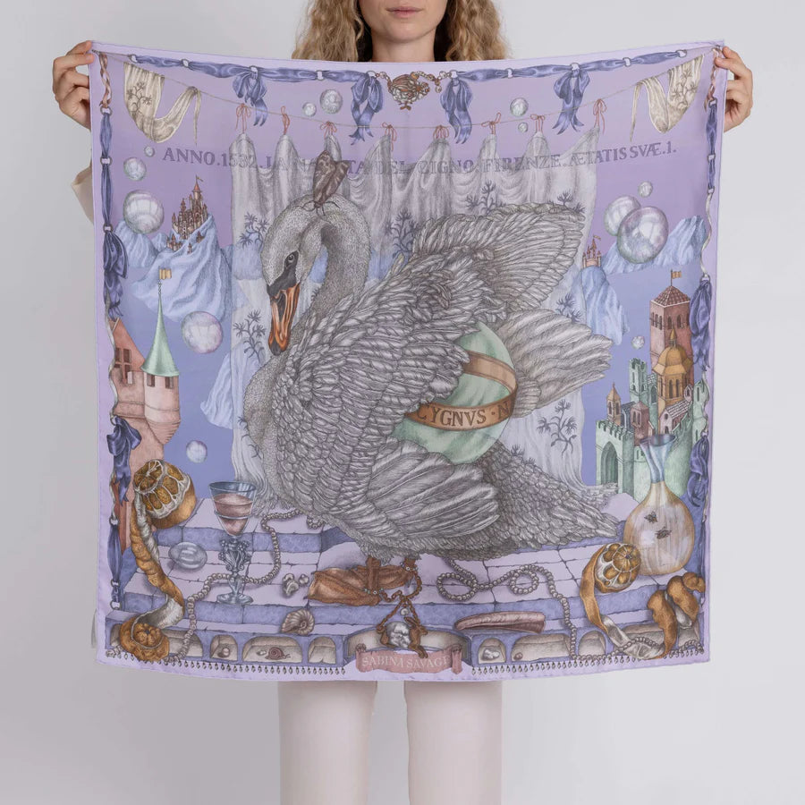 Sabina Savage - The Glass Swan Silk Twill 90 - Iris/Opal