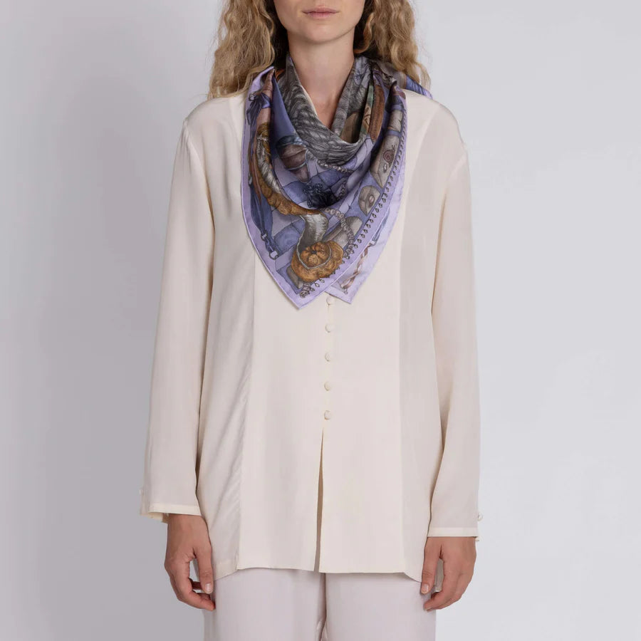 Sabina Savage - The Glass Swan Silk Twill 90 - Iris/Opal