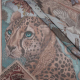 Sabina Savage - The Medici Cheetah Cashmere Shawl 135 - Morello/Mint