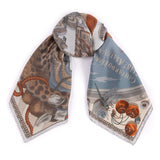 Sabina Savage - The Medici Cheetah Silk Twill 90 - Musk/Maraschino