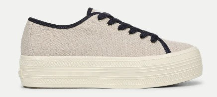 Veronica Beard -  Truett Platform Women's Sneaker - Sand/Navy
