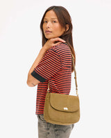 Clare V. - Turnlock Louis Bag - Oat Suede