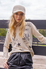 Lisa Todd - The Messenger Sweater - Frosting