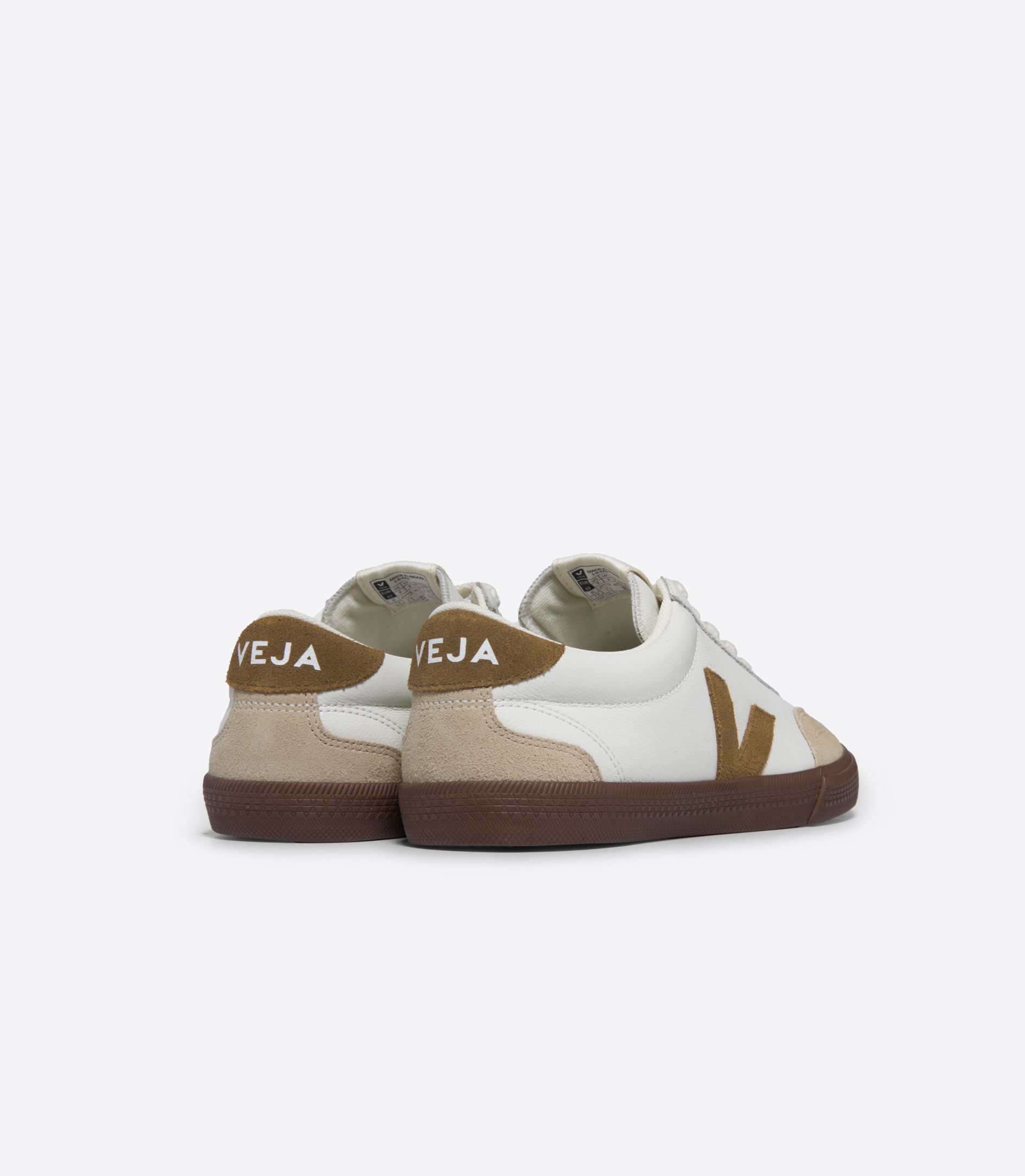 VEJA - Volley Leather Sneaker - White Tent Bark