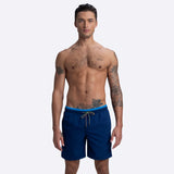 Bugatchi - Quinn Solid Navy Swim Trunks