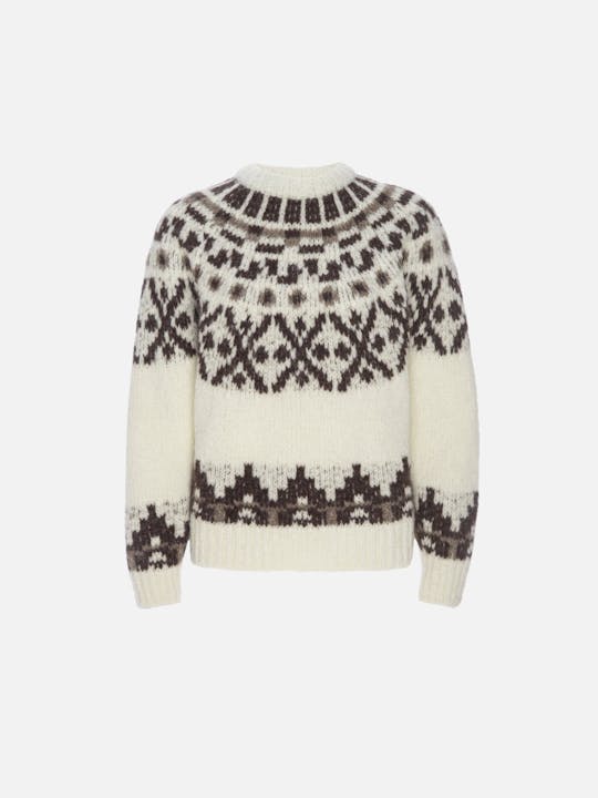 FRAME - Fair Isle Sweater in Cream Multi