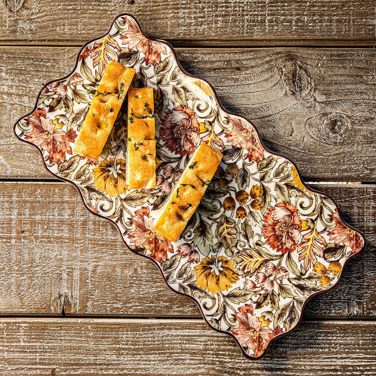 Juliska - Willa - 16" Hostess Tray - Amber