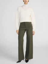 FRAME - The Slim Palazzo Trouser Modernist - Military Green