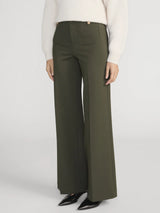 FRAME - The Slim Palazzo Trouser Modernist - Military Green