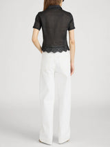 FRAME - The Embroidered Seaside Shirt - Black