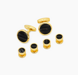 Brackish - Chino Cufflink & Studs Set - Gold