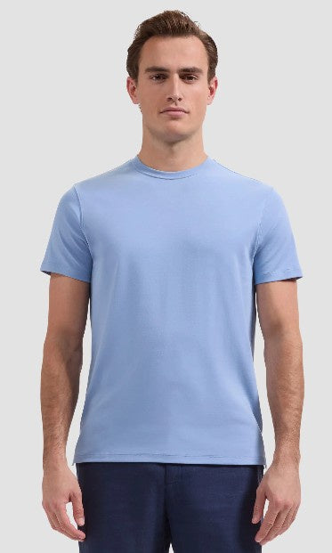 Bugatchi - Hank Crew Neck T-Shirt - Air Blue