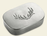 MATCH - Simple Covered Antler Box 4.7" L X 3.1" W X 1.4" H - 1288.5