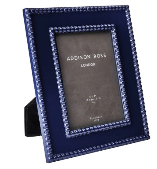 ADDISON ROSS - Bobbin Lacquer Photo Frame 5x7 -  Navy