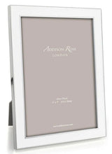 ADDISON ROSS - White Enamel & Silver Frame 4x6