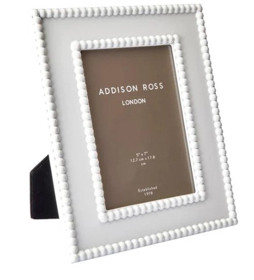 ADDISON ROSS - Bobbin Lacquer Photo Frame 5x7 - White