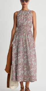 A Piece Apart - Bali Tank Dress - Clay Floral