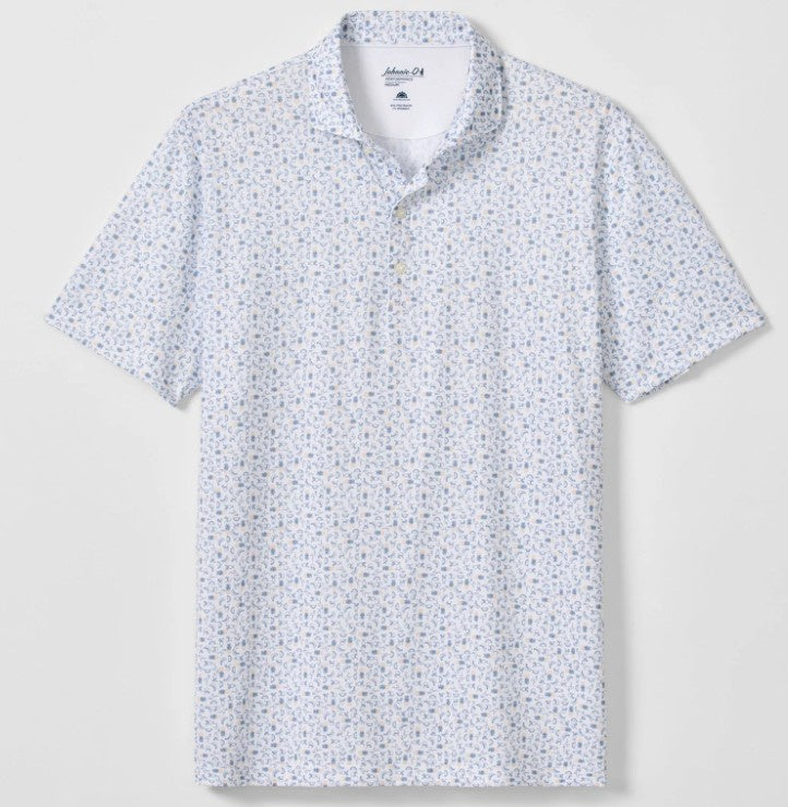 Performance Jersey Polo - Cabana Bar - Carbon Fiber