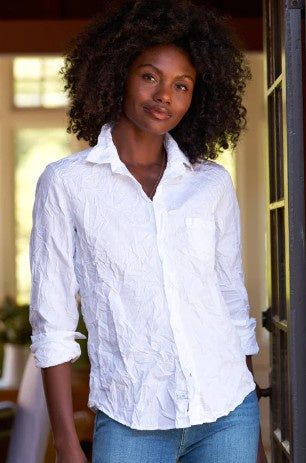 Frank & Eileen - Barry Tailored Button Up Shirt - Crinkle White