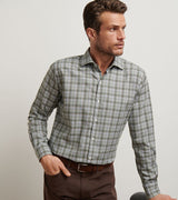 Peter Millar - Whitecap Performance Flannel Sport Shirt - Basil