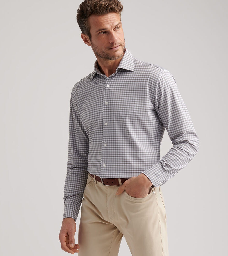 Peter Millar - Fiarbanks Performance Twill Sport Shirt - Basil
