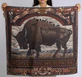 Sabina Savage - Secrets of The Bison Silk Twill Square (35")