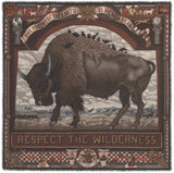 Sabina Savage - Secrets of The Bison Silk Twill Square (53")