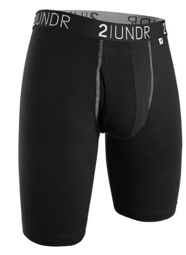 2UNDR - Swing Shift 9" Long Leg - Black/Grey