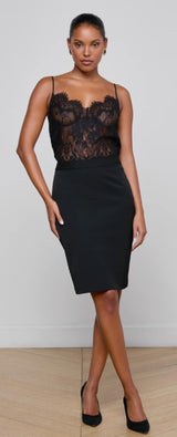 L' Agence - Olyvia Pencil Skirt - Black