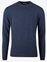 Stenstroms - Chunky Merino Wool Crew Neck - Dark Blue