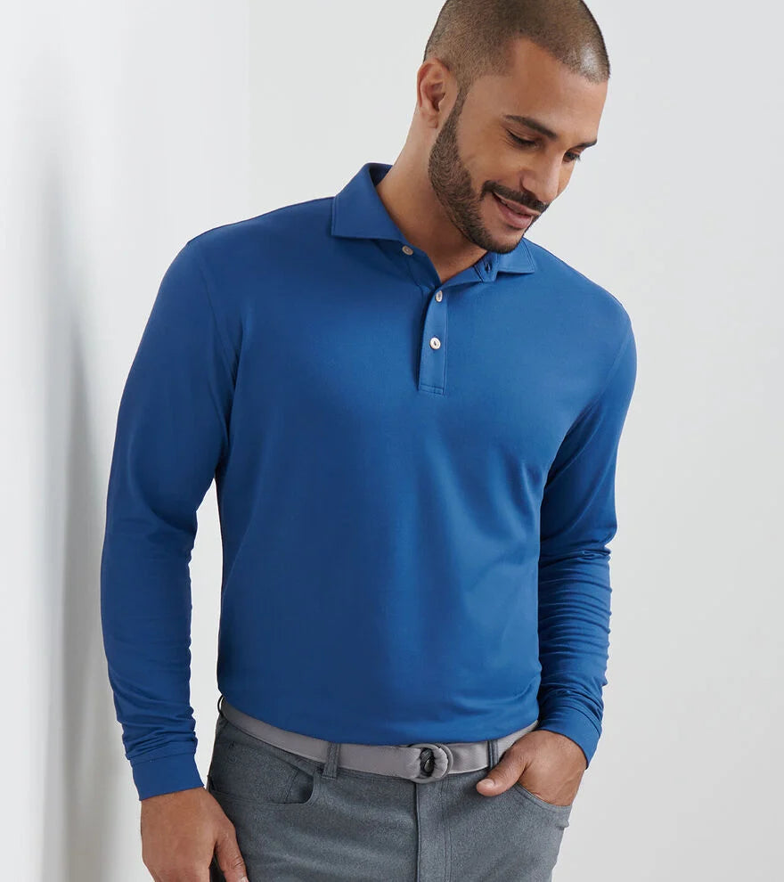 Peter Millar - Lyons Performance Jersey LS - Blue Haze