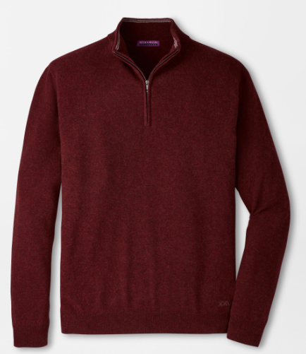 Peter Millar - 25th Anniversary Cashmere Quarter-Zip Sweater - Bordeaux