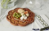 Vintage English Bread Board, Medium Scallopedv