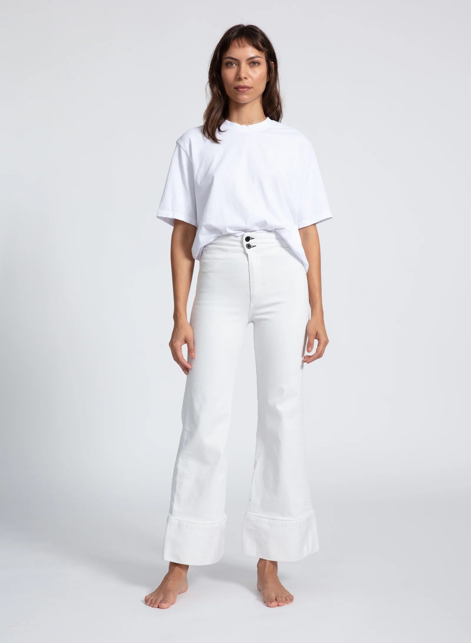 ASKK - Brighton Crop Jean - White