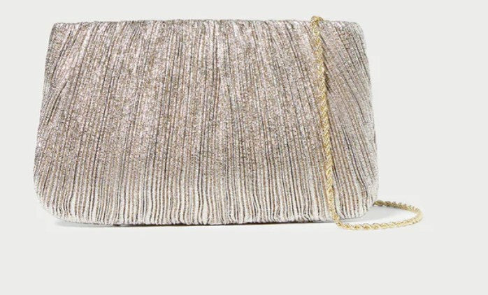 Loeffler Randall - Brit Flat Pleated Clutch - Champagne