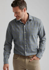 Peter Millar - Bar Harbor Performance Flannel Sport Shirt - British Grey