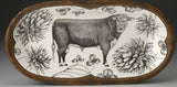 Laura Zindel - Rectangular Serving Dish - Hereford Bull