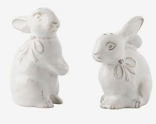Juliska - Clever Creatures - BunnySalt & Pepper - Whitewash