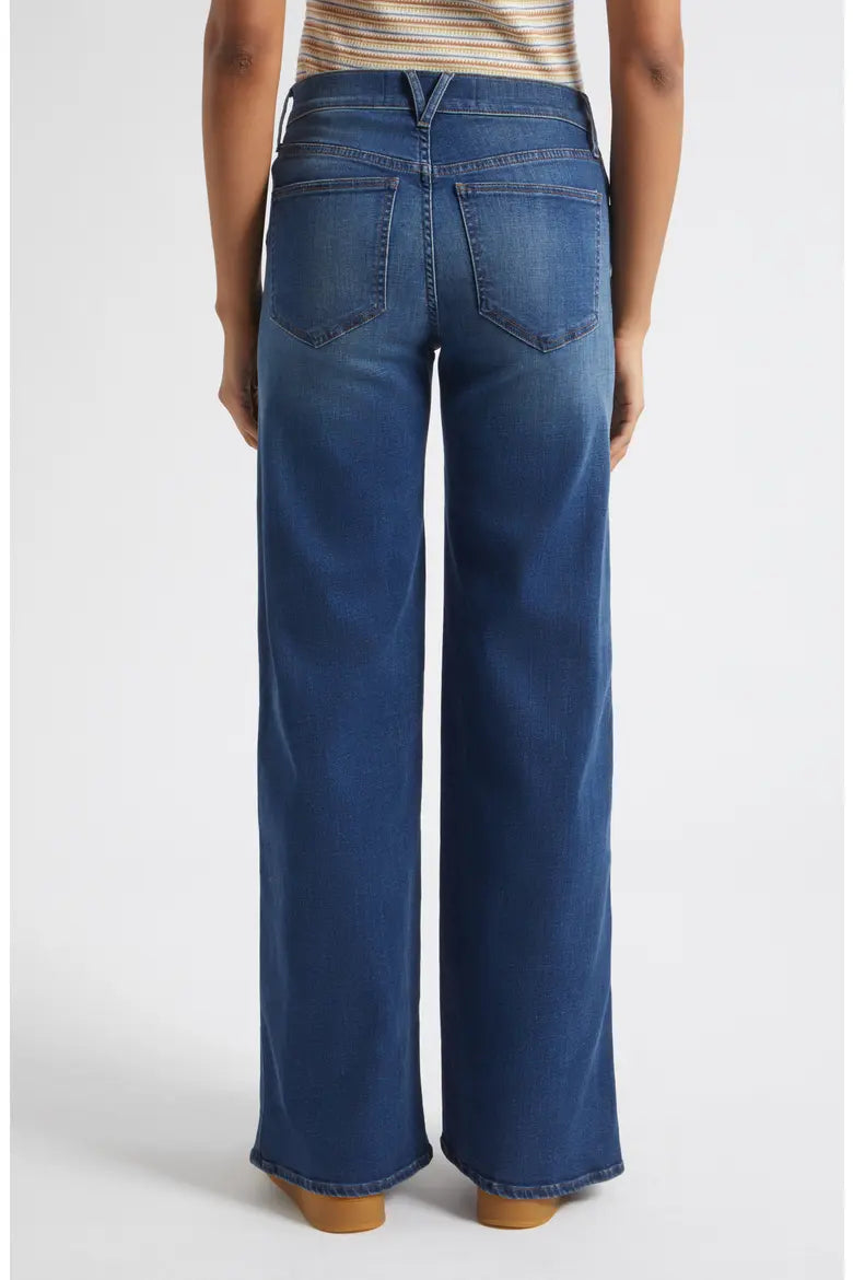 Veronica Beard- Taylor Mid Rise Wide Leg- North Star