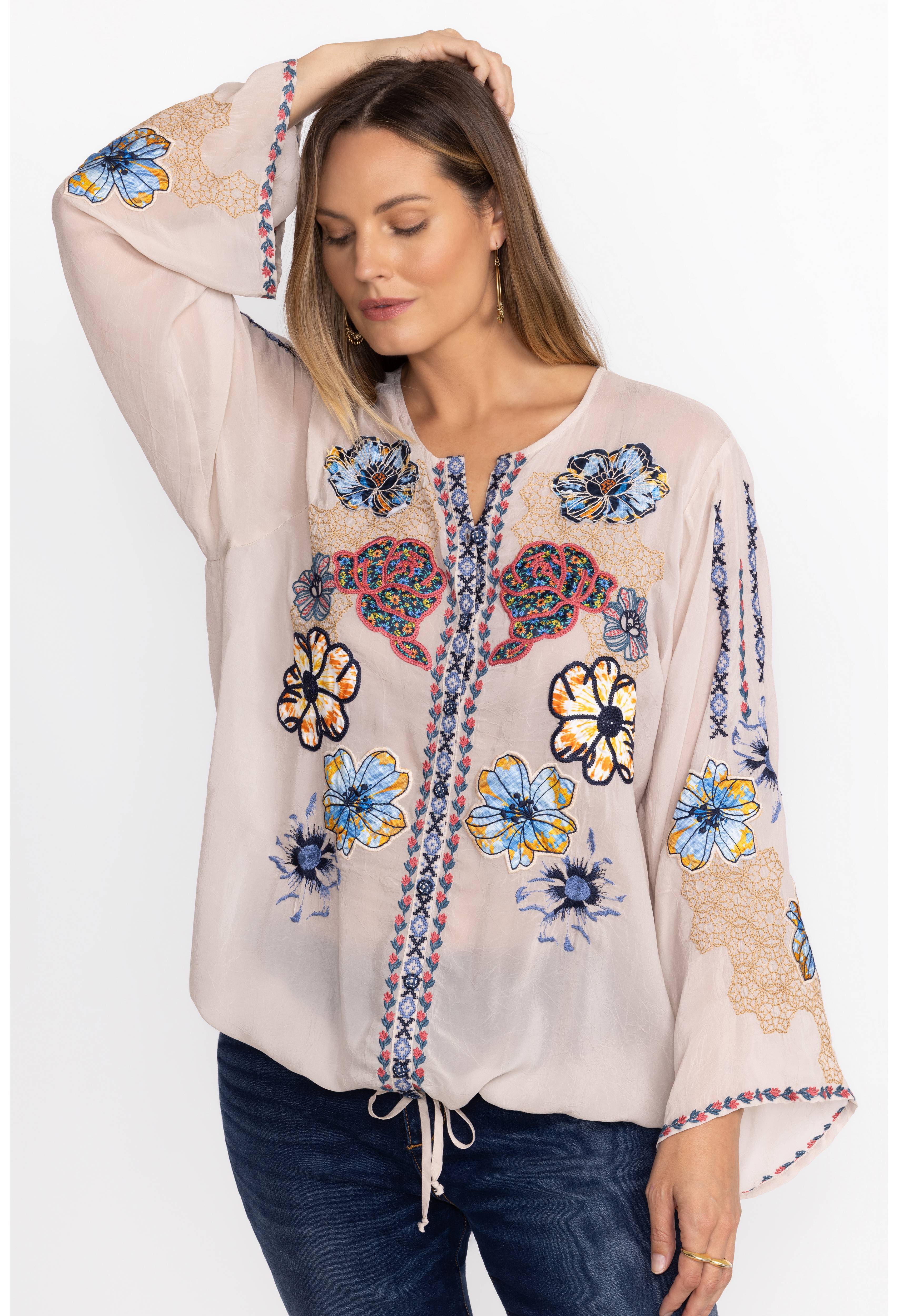 Johnny Was - Dianne Blouse - Shell