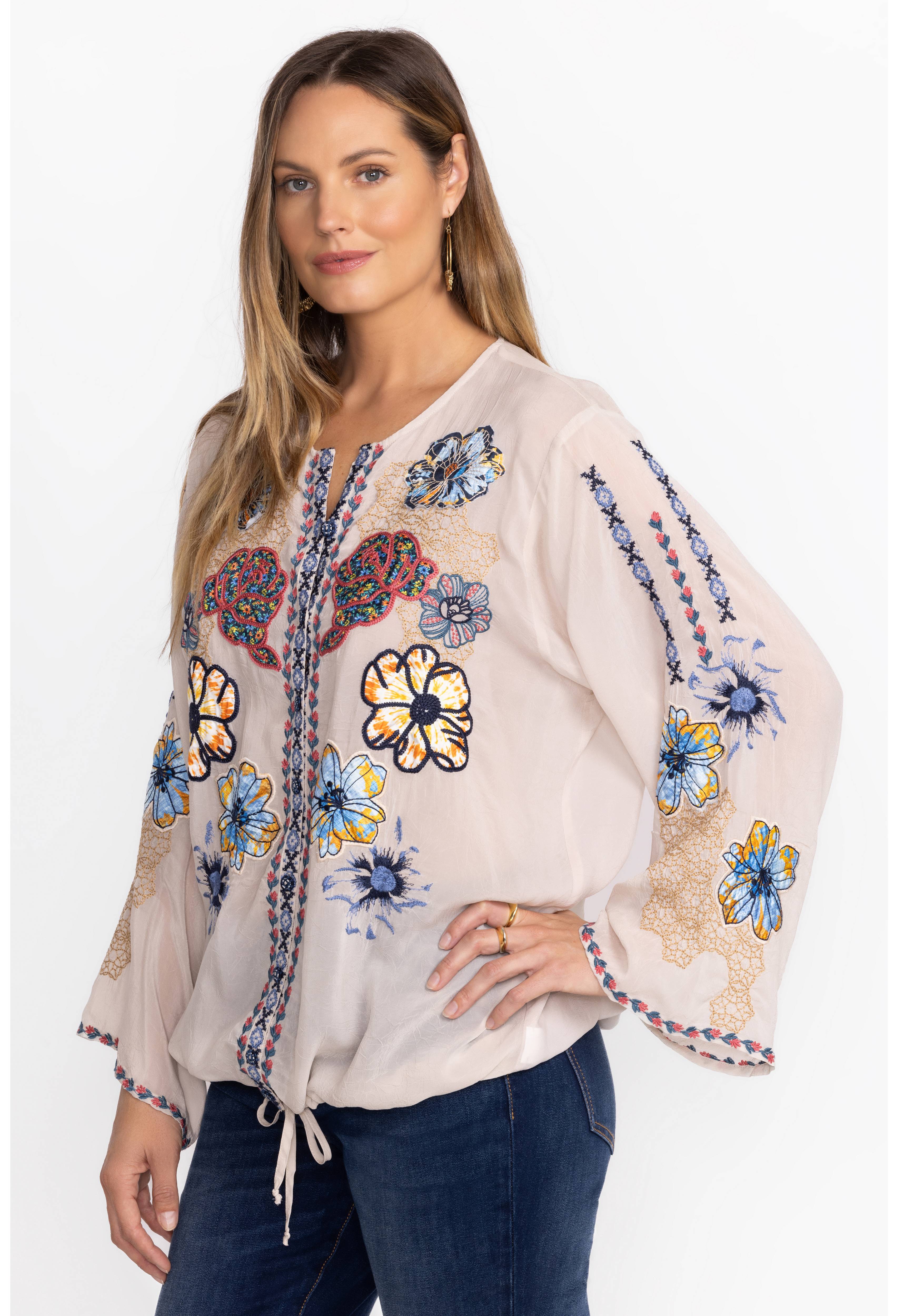 Johnny Was - Dianne Blouse - Shell