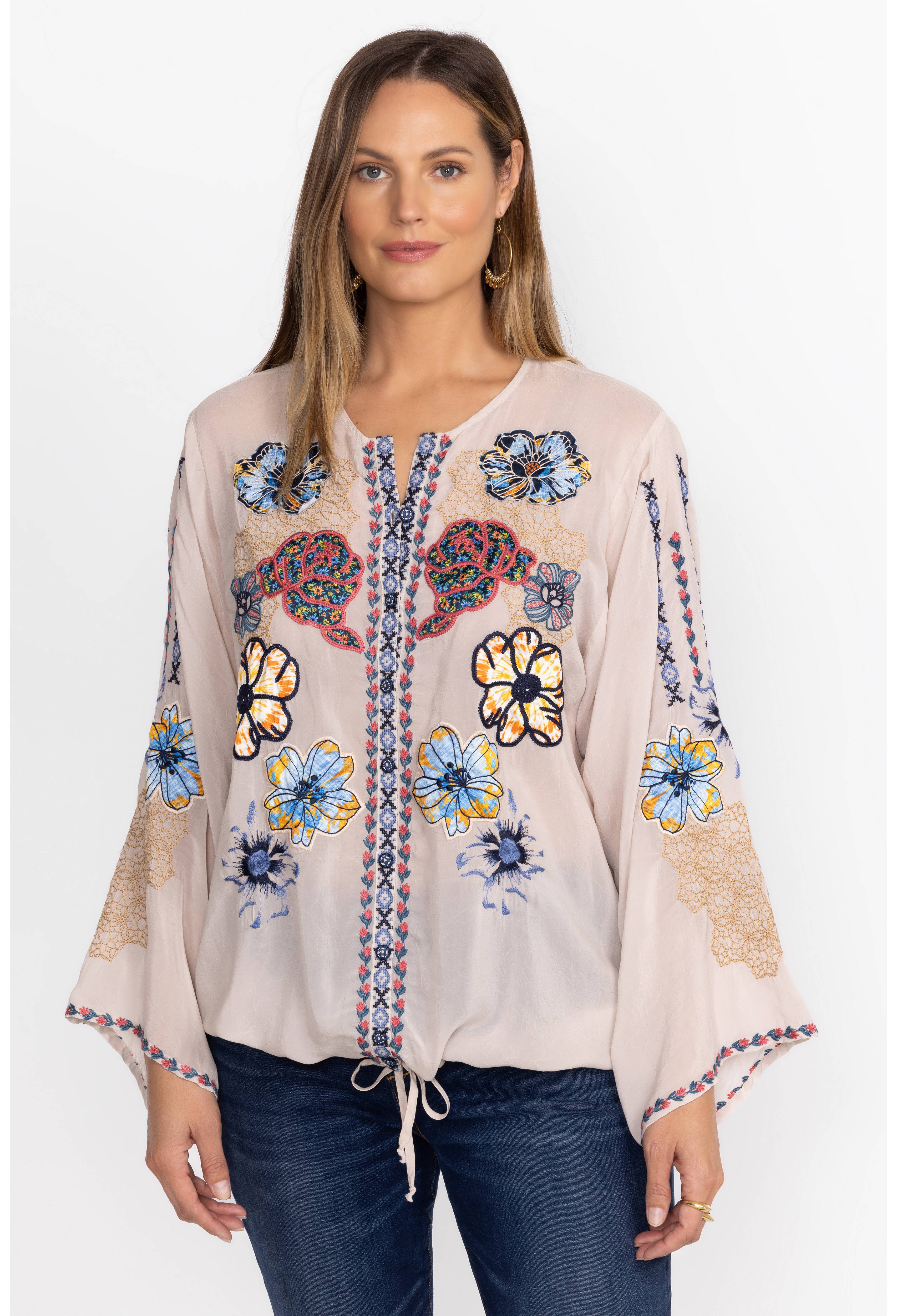 Johnny Was - Dianne Blouse - Shell