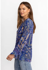 Johnny Was - Joasie Burnout Blouse - Persephone