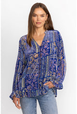 Johnny Was - Joasie Burnout Blouse - Persephone