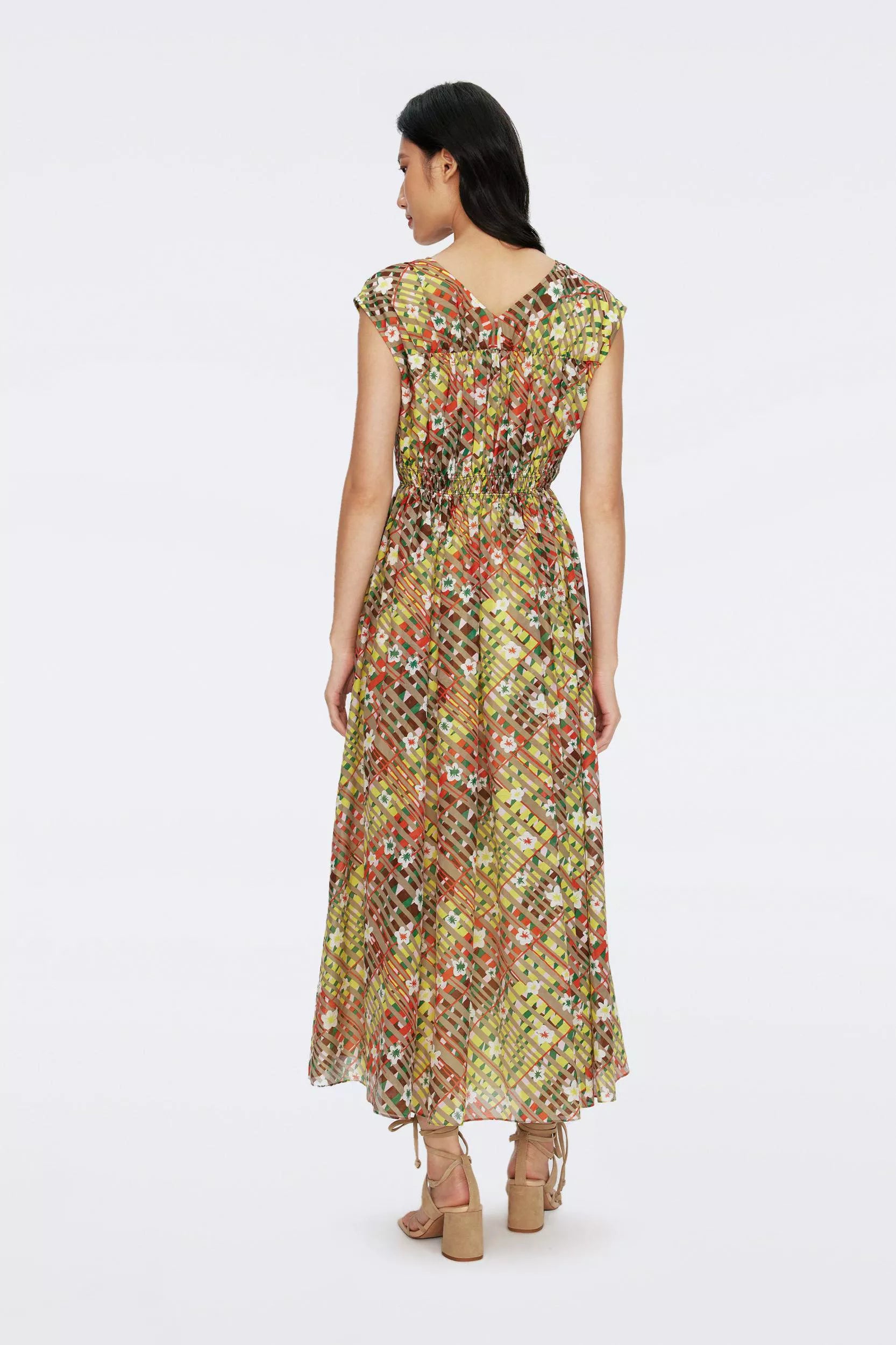 DVF - Gillian Dress - Garden Check