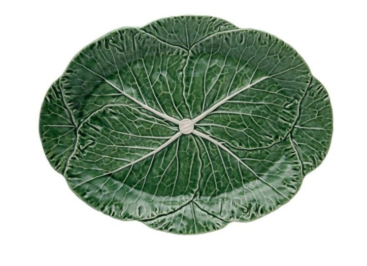 CABBAGE-Natural Large Oval platter 17" 65000748