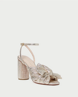Loeffler Randall- Camellia Pleated Knot Heel- Champagne